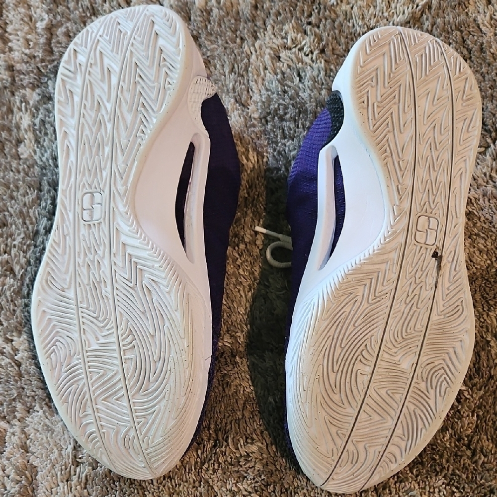 Unisex Purple and White Basketball Shoes Sabrina 2 - Picture 3 of 3